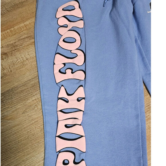 Pink Floyd Sweatpants joggers Unisex Blue Size L 36/38 Wish You Were Here - Picture 3 of 9